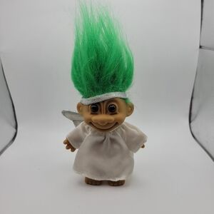Vintage Russ green haired angel troll doll